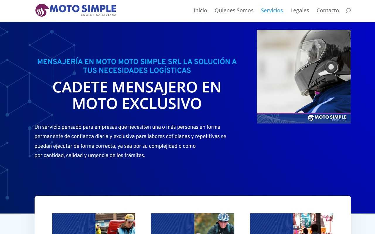 Moto Simple — sitio web institucional